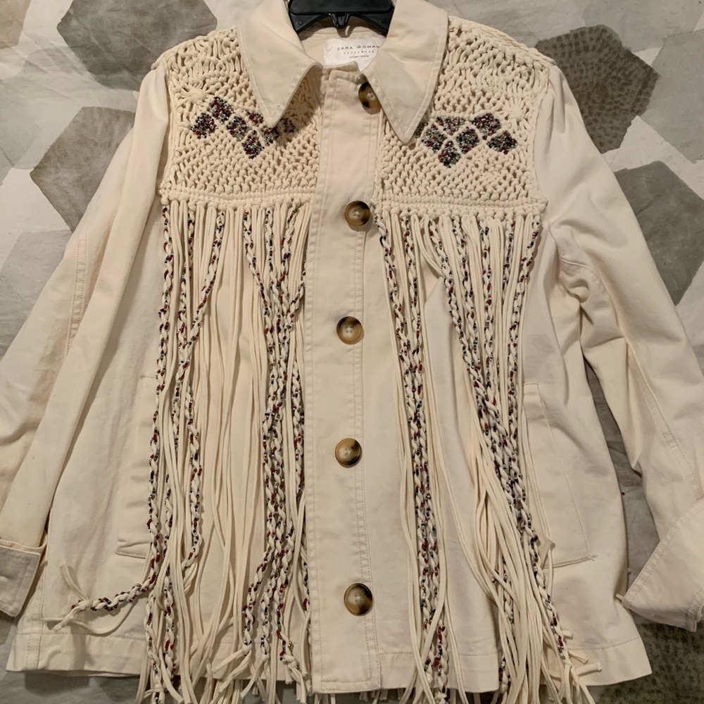 Zara Fringe Jacket